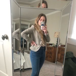 Oatmeal Tweed Petite Blazer